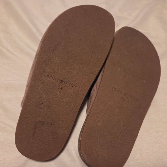 Tory Burch Suede Charm Mules - Picture 9 of 10